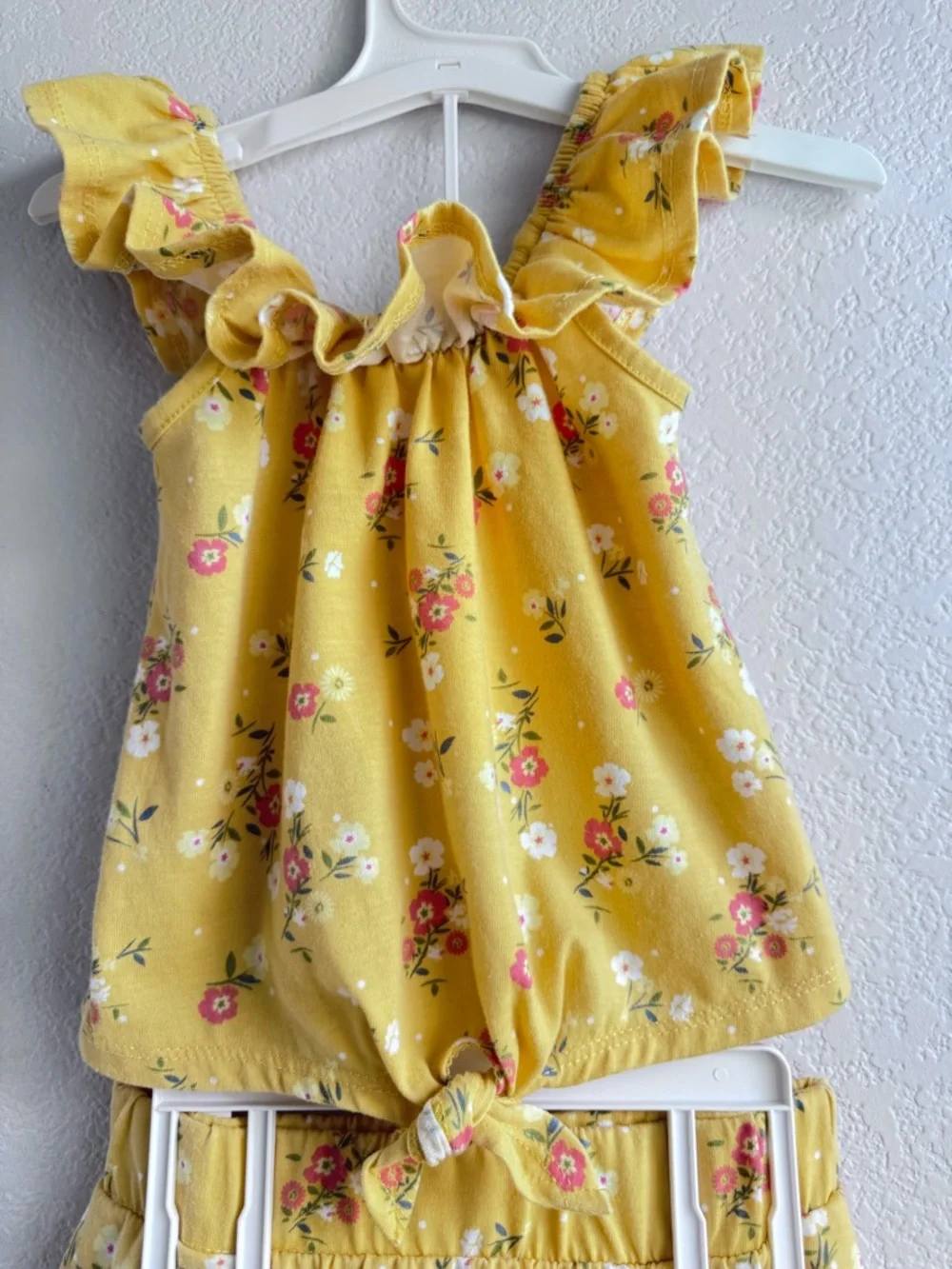 btween Yellow Floral Ruffle Tank & Skort Set. Size 6. - Picture 3 of 8